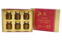 Yến sào đông trùng hạ thảo ký chủ cao cấp hộp 6 lọ không đường